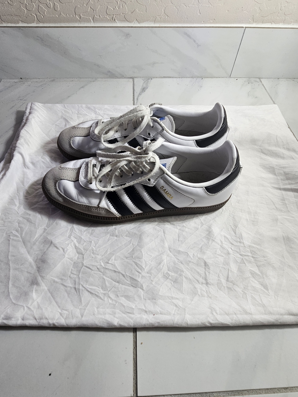 adidas Samba White and Black  Sneakers - Picture 3 of 4